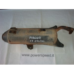 piaggio x9 250 2000 - marmitta